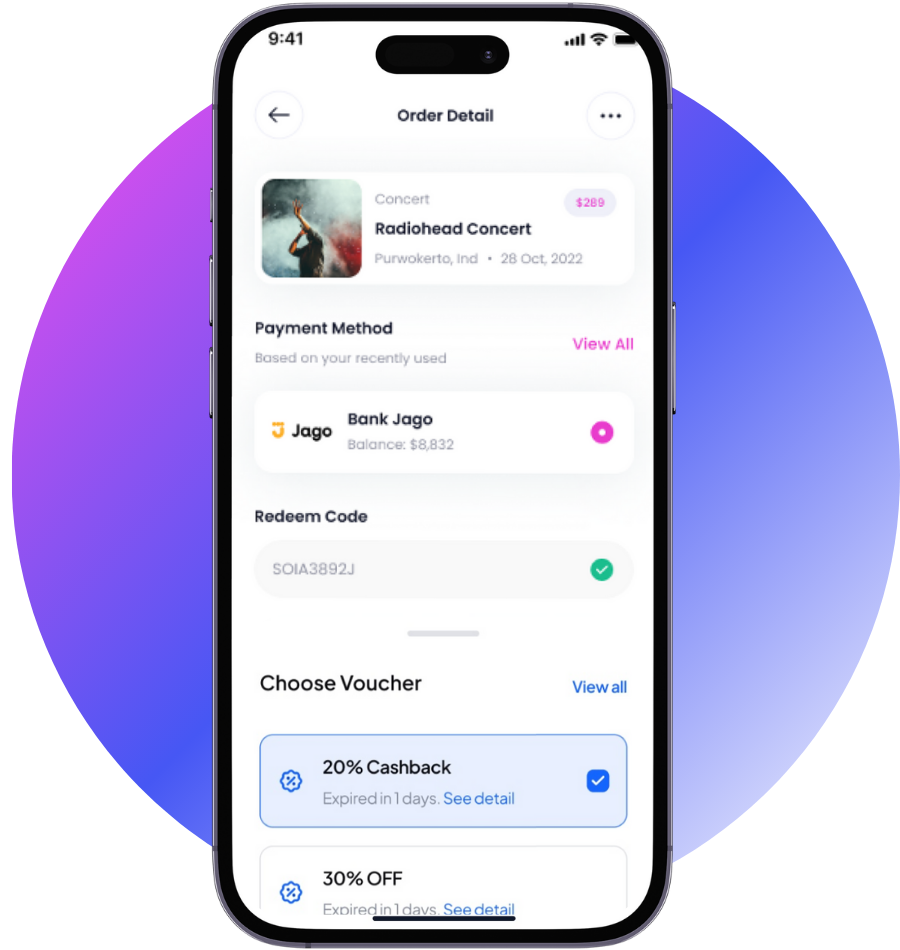 Order Details UIUX Screen