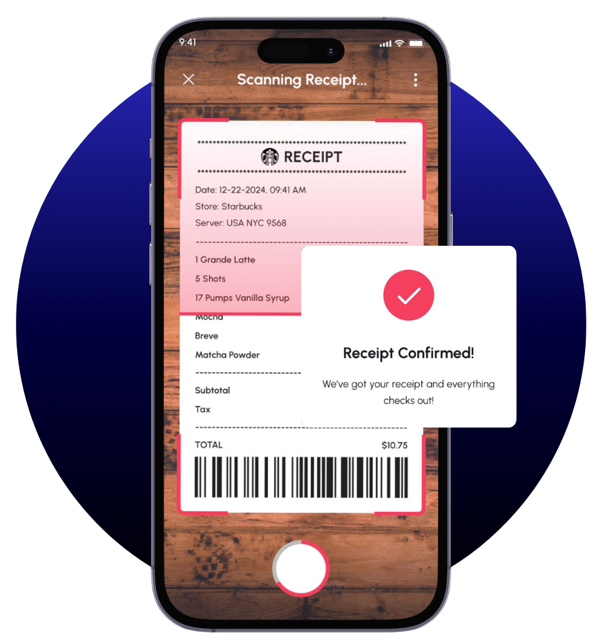 Smart Receipt Scanning Feature